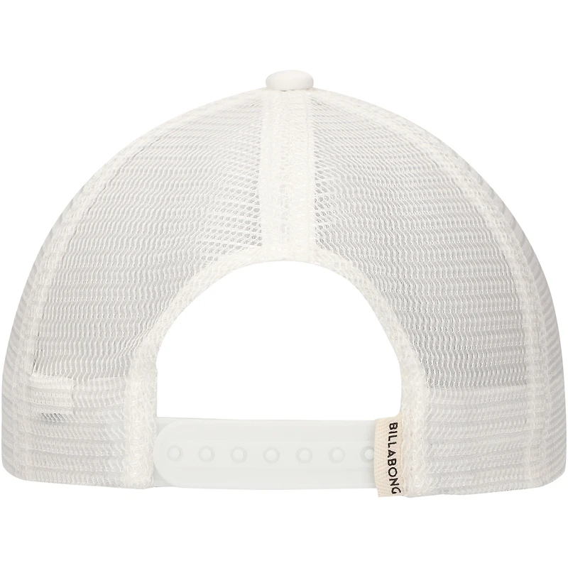 Women's Billabong White Across Waves Trucker Adjustable Hat