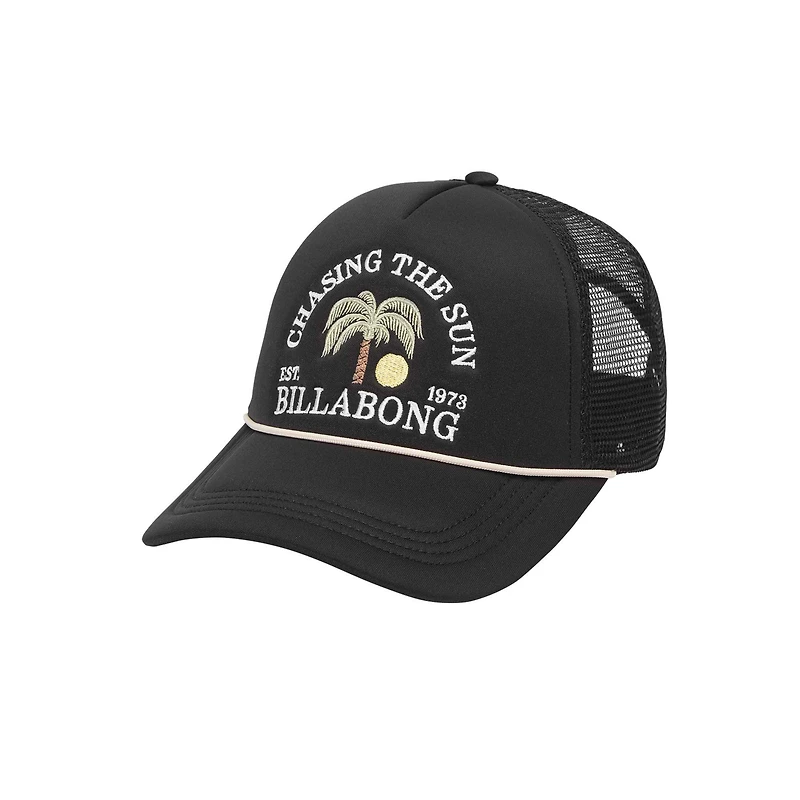 Women's  Black Billabong Across Waves Adjustable Hat