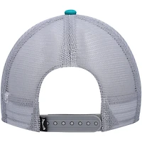 Youth Billabong Teal/Gray Walled Trucker Snapback Hat