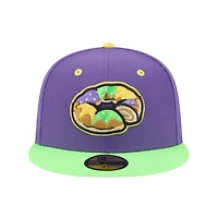 Men's New Era  Purple Biloxi Shuckers Theme Nights 59FIFTY Fitted Hat