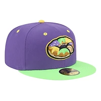 Men's New Era  Purple Biloxi Shuckers Theme Nights 59FIFTY Fitted Hat