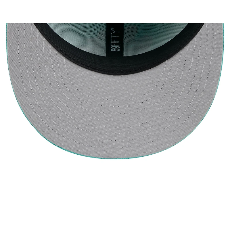 Men's New Era  Turquoise Biloxi Shuckers Theme Nights 59FIFTY Fitted Hat