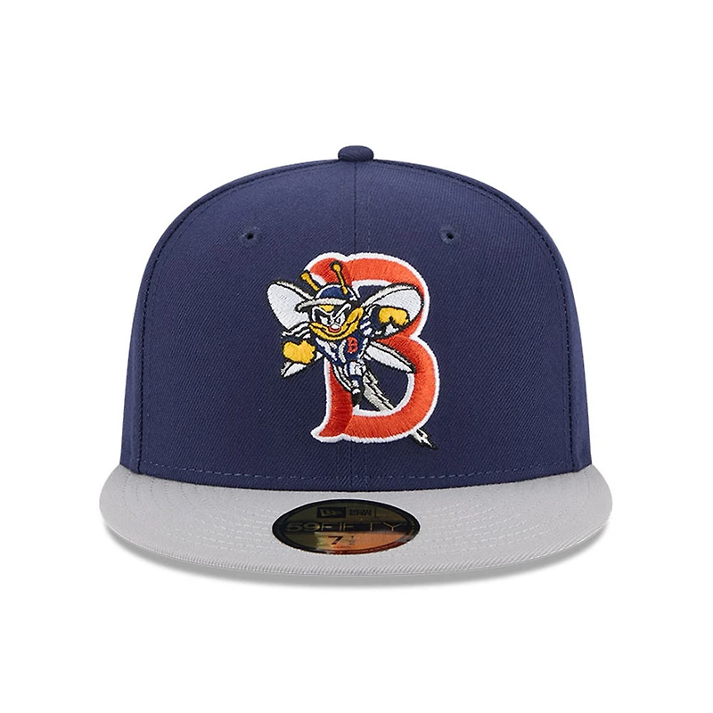 Men's New Era  Navy Binghamton Rumble Ponies Theme Nights 59FIFTY Fitted Hat
