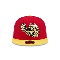 Casquette ajustée 59FIFTY pour homme New Era Red Binghamton Rumble Ponies Theme Nights