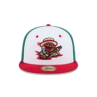 Men's New Era  White Binghamton Rumble Ponies Theme Nights 59FIFTY Fitted Hat