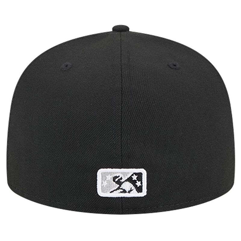 Casquette ajustée 59FIFTY noire Binghamton Rumble Ponies Theme Night Creatures New Era pour hommes