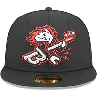 Men's New Era Black Binghamton Rumble Ponies Theme Nights Rockin' Horses  59FIFTY Fitted Hat