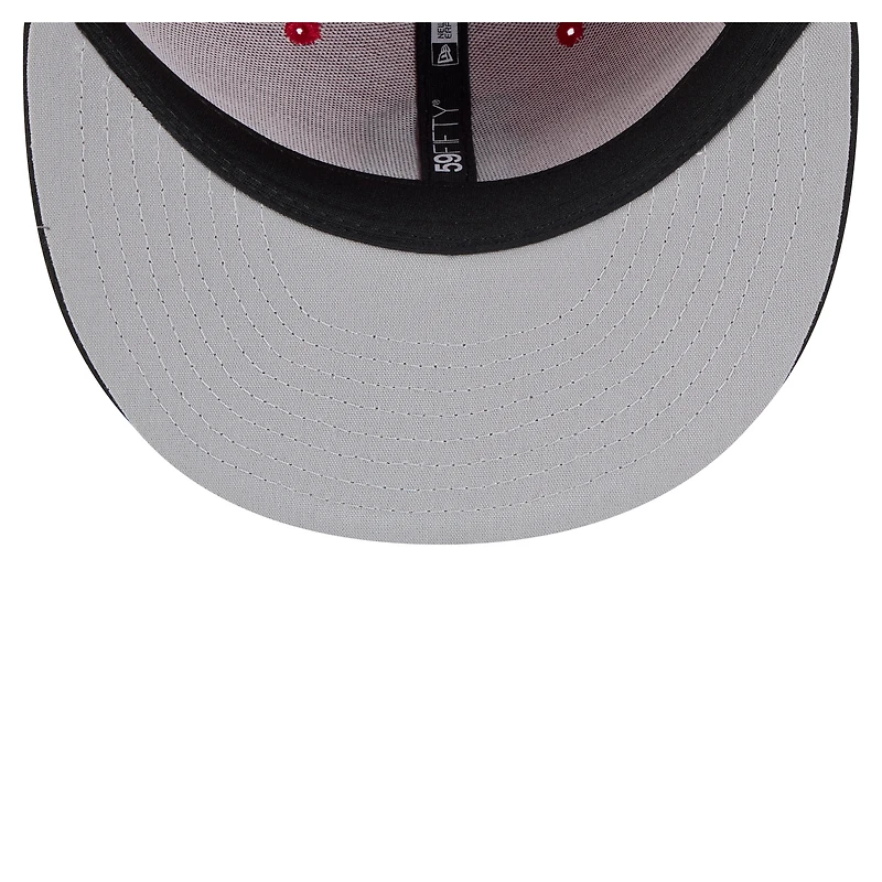 Men's New Era Red/Black Birmingham Barons Authentic Collection 59FIFTY Fitted Hat