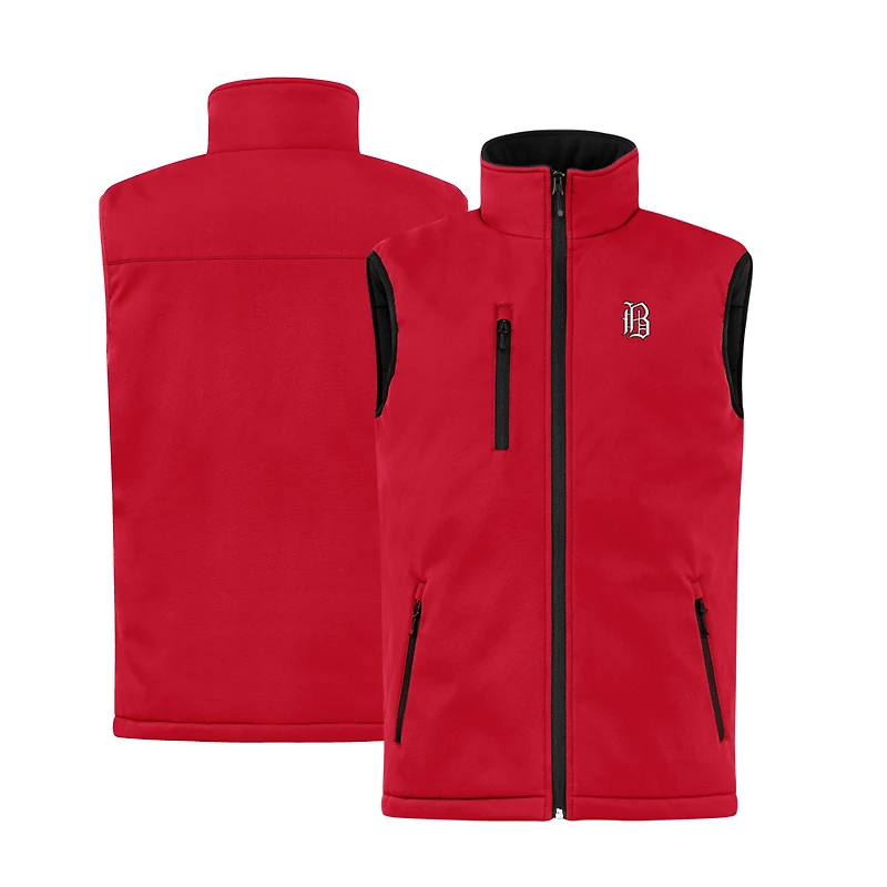 Men's Cutter & Buck  Red Birmingham Barons Clique Equinox Insulated Softshell Vest