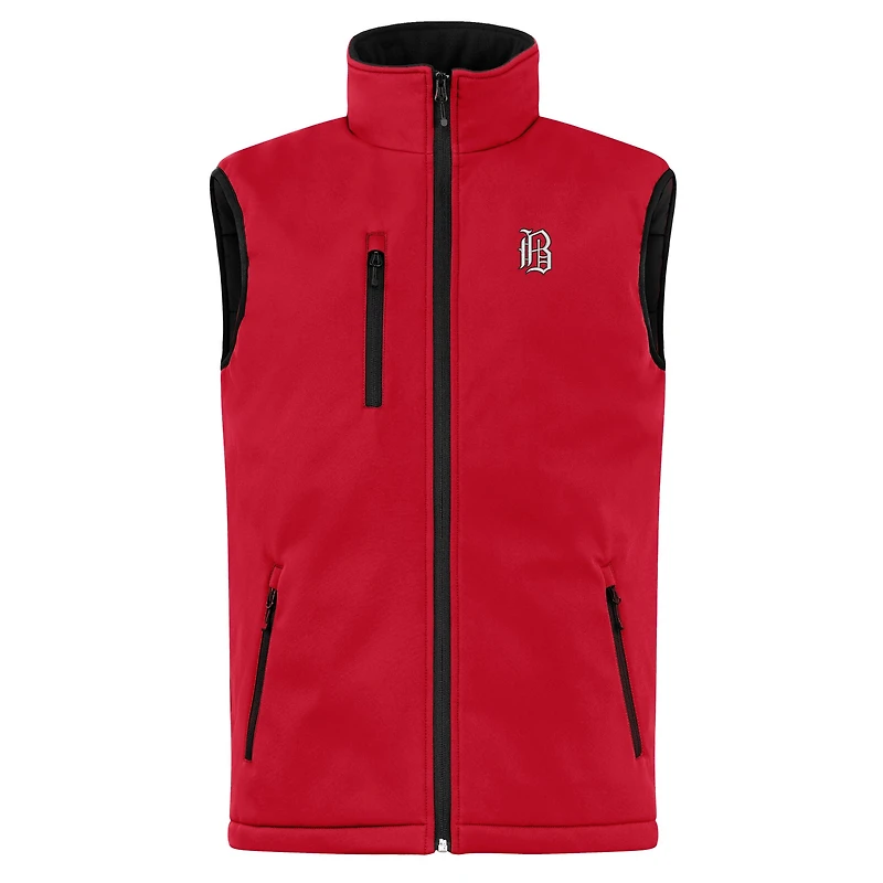 Men's Cutter & Buck  Red Birmingham Barons Clique Equinox Insulated Softshell Vest