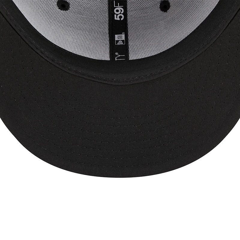 Men's New Era Black/Red Birmingham Barons Marvel x Minor League 59FIFTY Fitted Hat