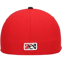 Men's New Era Red Birmingham Barons Alternate Authentic Collection 59FIFTY Fitted Hat