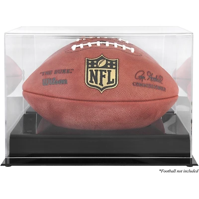 Black Base Acrylic Football Display Case with Mirror Back