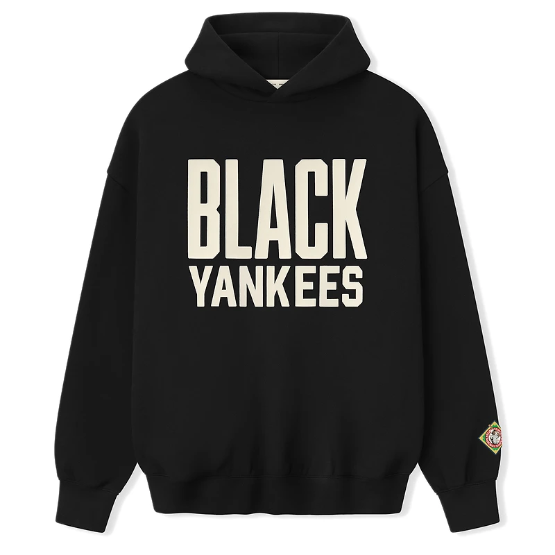 Men's Black Yankees Fear of God x Negro Leagues Baseball Museum Fleece Pullover Hoodie