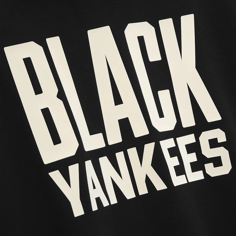 Men's Black Yankees Fear of God x Negro Leagues Baseball Museum Fleece Pullover Hoodie