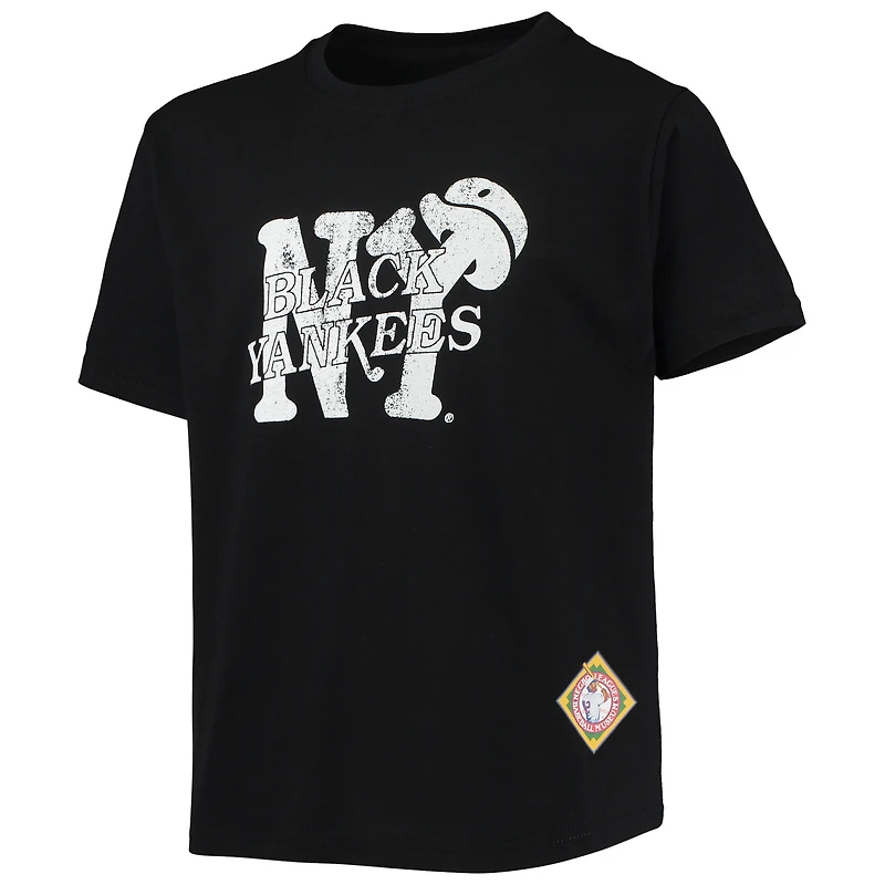 T-shirt noir avec logo New York Yankees Negro League pour jeune