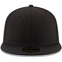Casquette ajustée 59FIFTY noire vierge New Era pour homme
