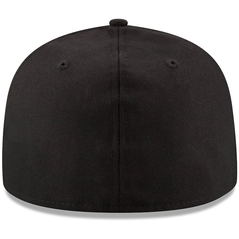 Casquette ajustée 59FIFTY noire vierge New Era pour homme