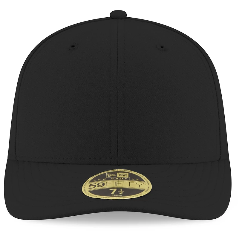Casquette ajustée 59FIFTY noire à profil bas pour homme New Era