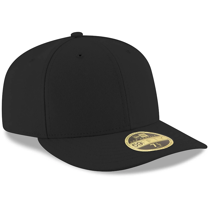Casquette ajustée 59FIFTY noire à profil bas pour homme New Era