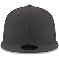 Casquette ajustée New Era Graphite Blank 59FIFTY pour hommes