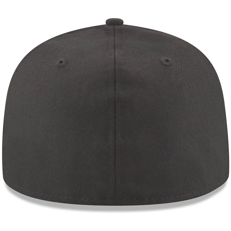 Casquette ajustée New Era Graphite Blank 59FIFTY pour hommes