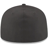 Casquette ajustée New Era Graphite Blank 59FIFTY pour hommes