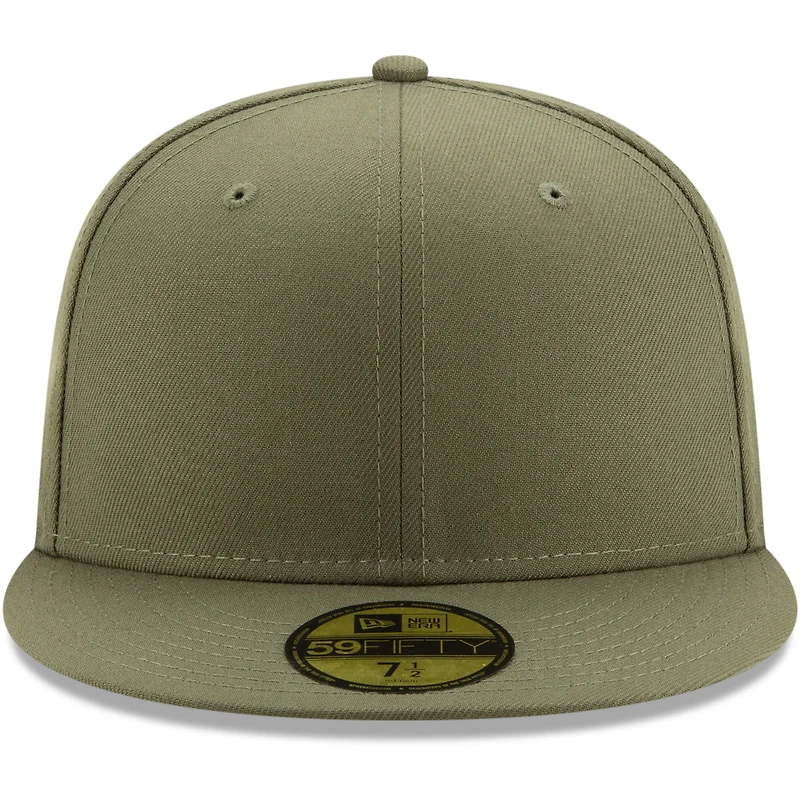 Casquette ajustée 59FIFTY verte Blank New Era pour hommes