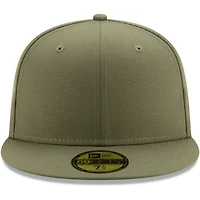 Casquette ajustée 59FIFTY verte Blank New Era pour hommes