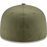 Casquette ajustée 59FIFTY verte Blank New Era pour hommes