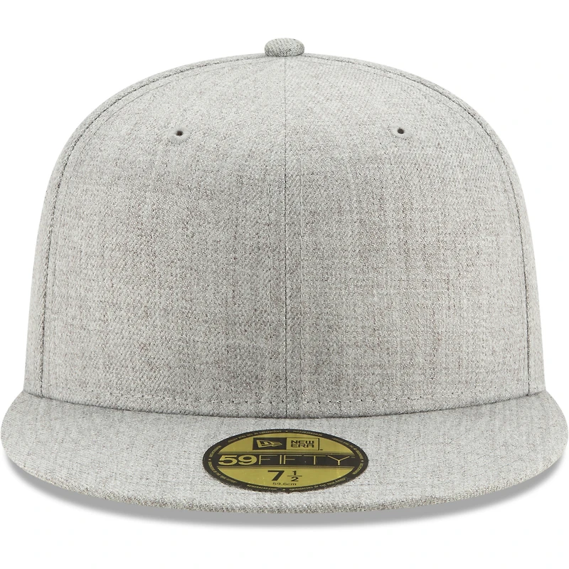 Casquette ajustée 59FIFTY vierge gris chiné New Era pour hommes