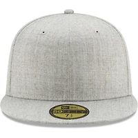 Casquette ajustée 59FIFTY vierge gris chiné New Era pour hommes