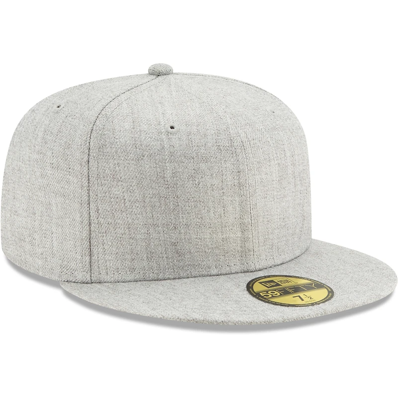 Casquette ajustée 59FIFTY vierge gris chiné New Era pour hommes