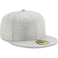 Casquette ajustée 59FIFTY vierge gris chiné New Era pour hommes