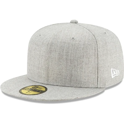 Casquette ajustée 59FIFTY vierge gris chiné New Era pour hommes