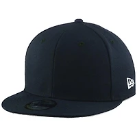 Casquette New Era Blank 9FIFTY Snapback réglable pour homme bleu marine