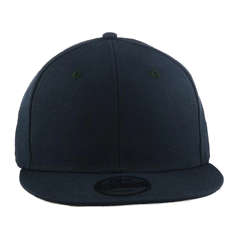 Casquette New Era Blank 9FIFTY Snapback réglable pour homme bleu marine