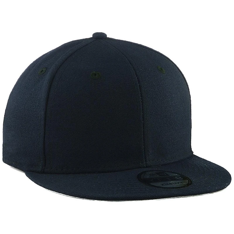 Casquette New Era Blank 9FIFTY Snapback réglable pour homme bleu marine