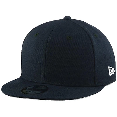 Casquette New Era Blank 9FIFTY Snapback réglable pour homme bleu marine