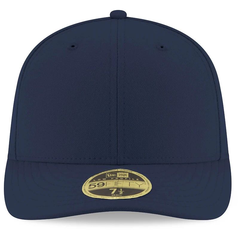Men's New Era Navy Blank Low Profile 59FIFTY Fitted Hat