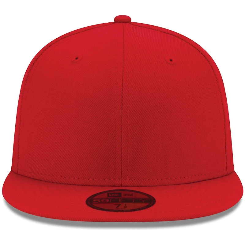Casquette ajustée New Era 59FIFTY rouge vierge pour homme