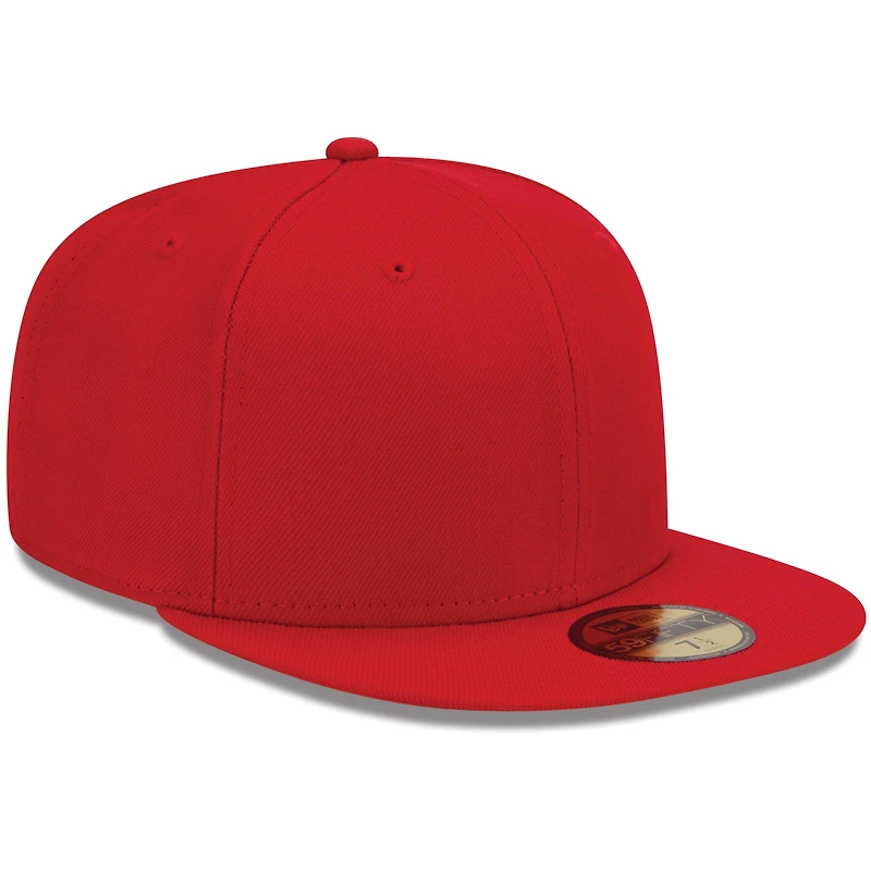 Casquette ajustée New Era 59FIFTY rouge vierge pour homme