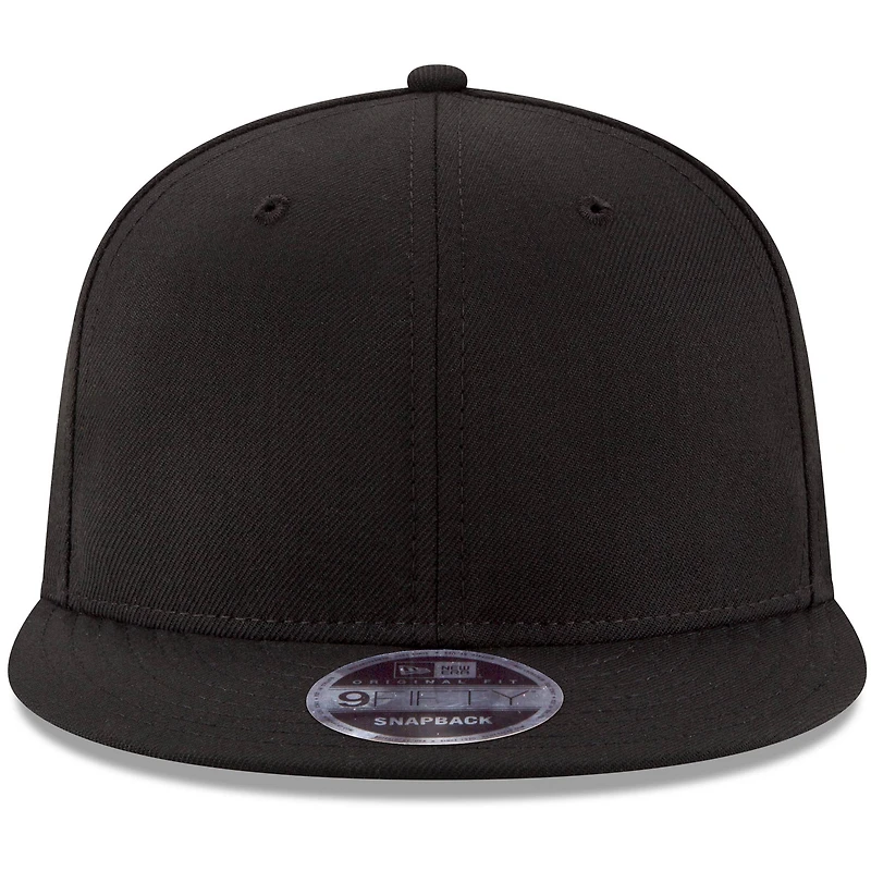 Youth New Era Black Custom 9FIFTY Adjustable Hat