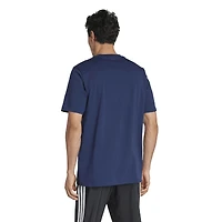 Men's adidas  Navy Boca Juniors Three-Stripes Wordmark T-Shirt