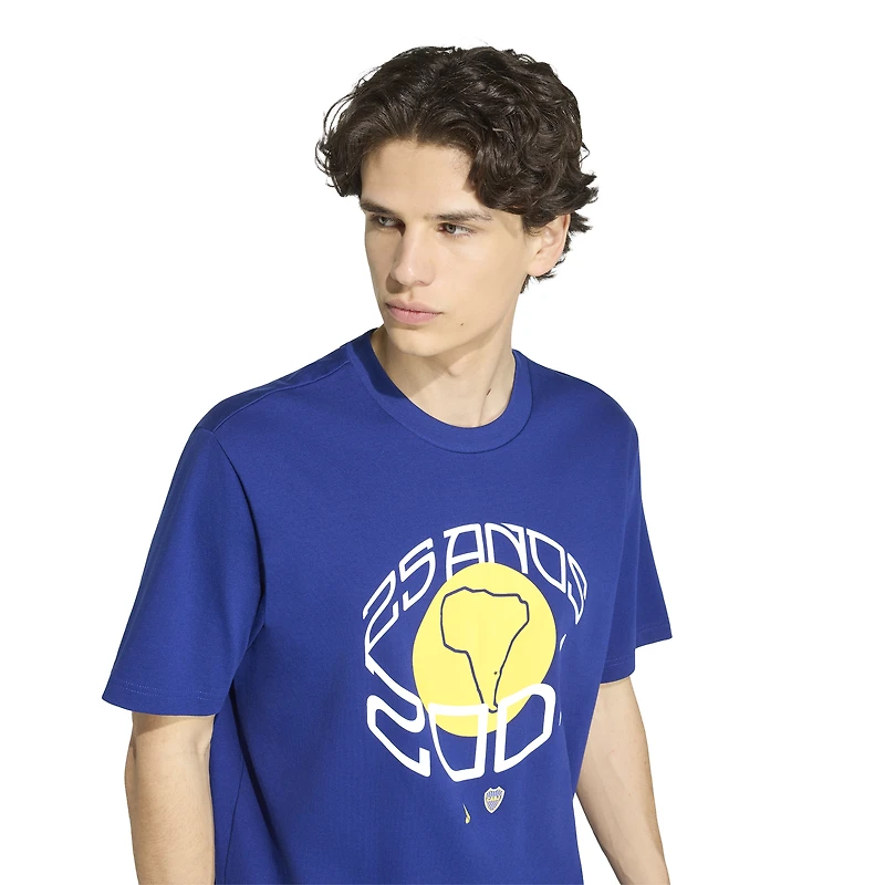 Men's adidas Blue Boca Juniors Culturewear 25th Anniversary T-Shirt