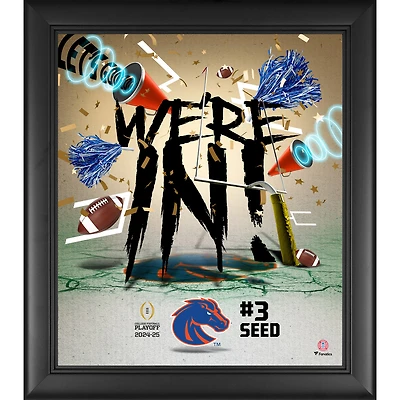 Boise State Broncos 2024-25 College Football Playoff Framed 15" x 17" We're In Collage