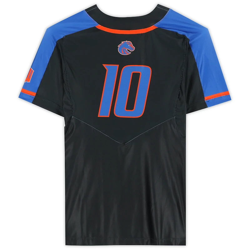 Maillot noir n°10 des Boise State Broncos émis par l'équipe du programme de softball