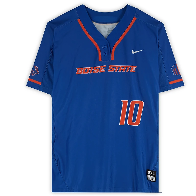 Boise State Broncos Team-Issued #10 Royal Jersey from the Softball Program - Size 2XL
