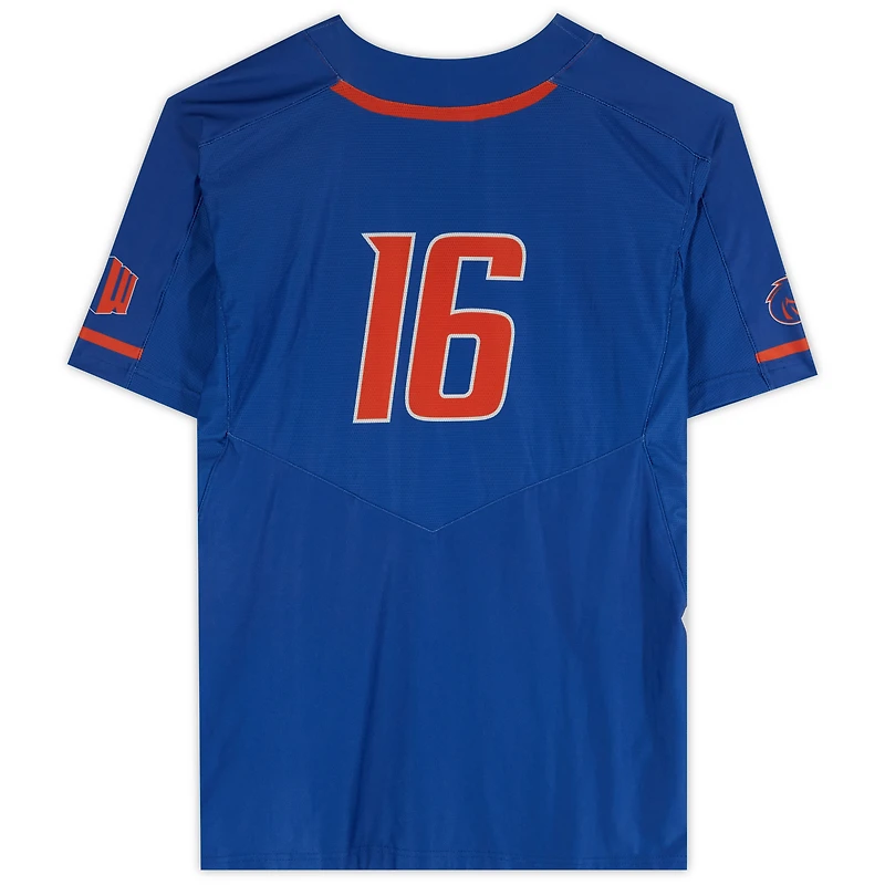 Boise State Broncos Team-Issued #16 Royal Jersey from the Softball Program - Size L
