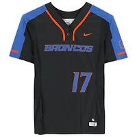 Boise State Broncos Team-Issued #17 Black Jersey from the Softball Program - Size S